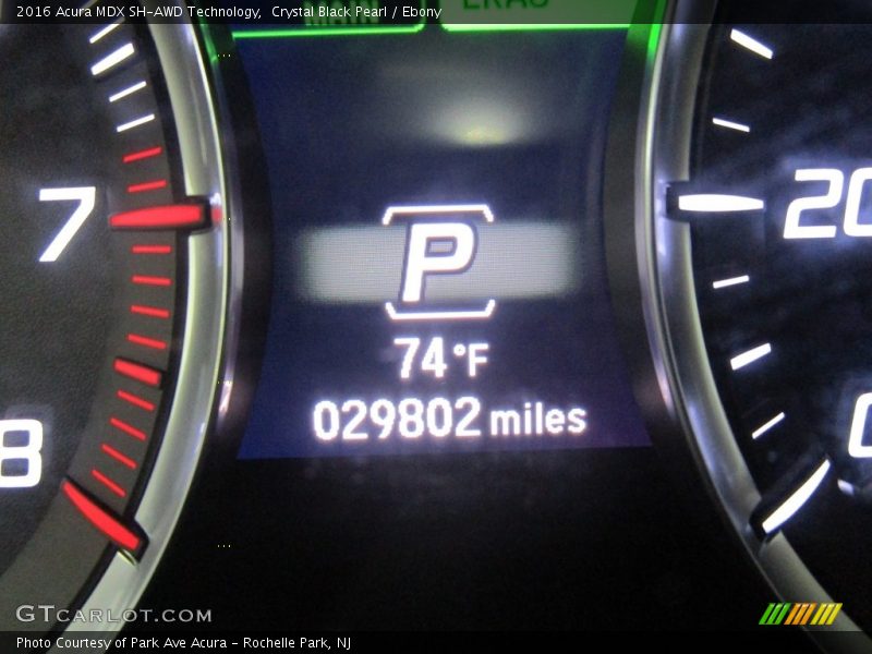 Crystal Black Pearl / Ebony 2016 Acura MDX SH-AWD Technology