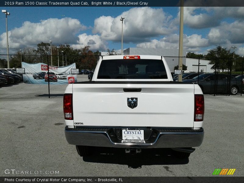 Bright White / Black/Diesel Gray 2019 Ram 1500 Classic Tradesman Quad Cab
