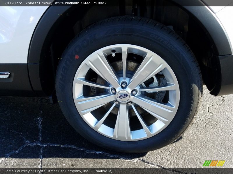 White Platinum / Medium Black 2019 Ford Explorer Limited