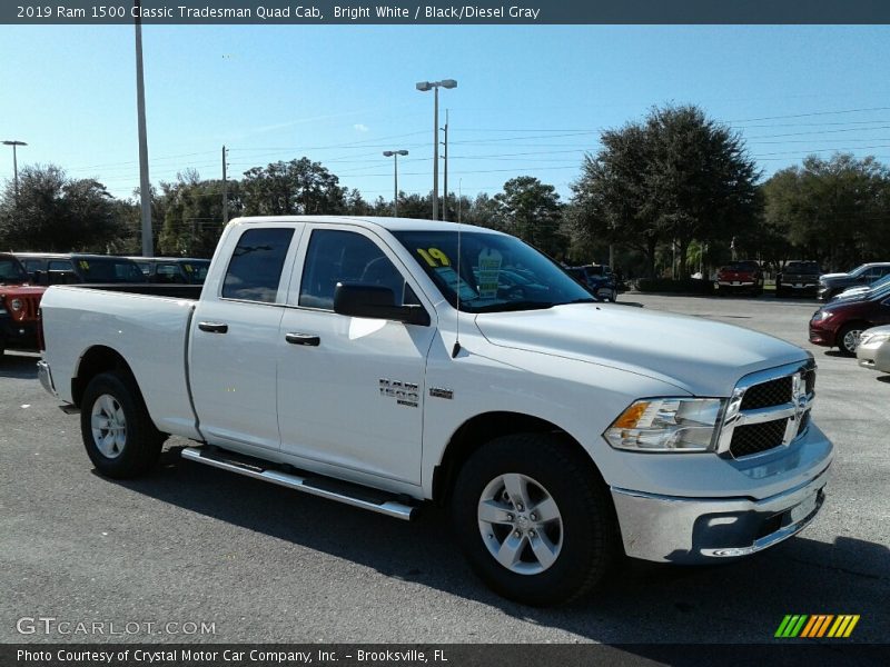 Bright White / Black/Diesel Gray 2019 Ram 1500 Classic Tradesman Quad Cab