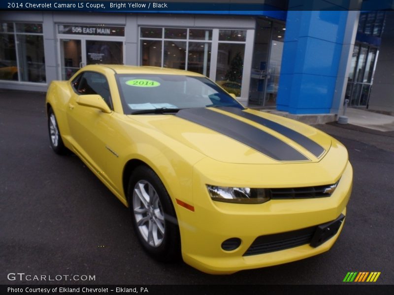 Bright Yellow / Black 2014 Chevrolet Camaro LS Coupe