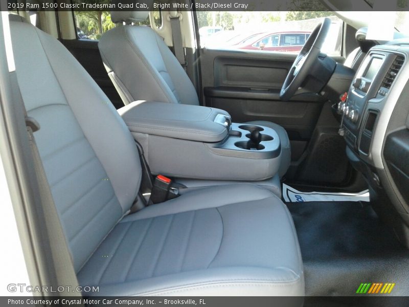 Bright White / Black/Diesel Gray 2019 Ram 1500 Classic Tradesman Quad Cab