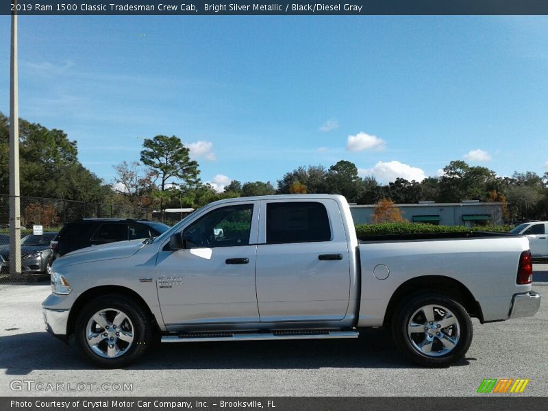 Bright Silver Metallic / Black/Diesel Gray 2019 Ram 1500 Classic Tradesman Crew Cab