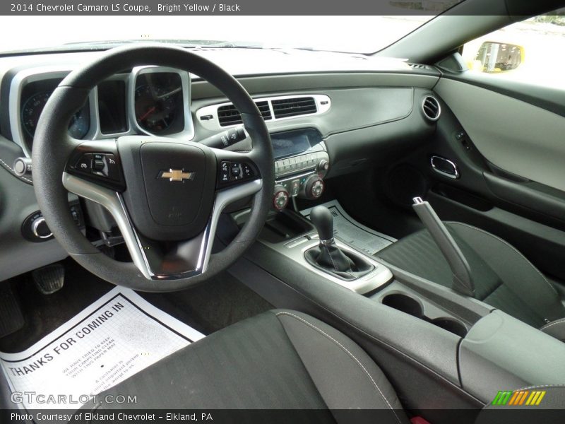 Bright Yellow / Black 2014 Chevrolet Camaro LS Coupe