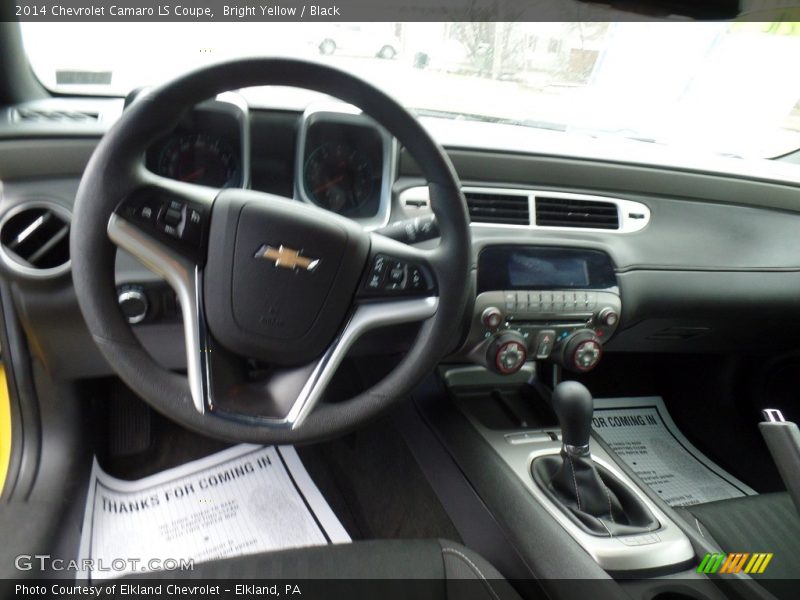 Bright Yellow / Black 2014 Chevrolet Camaro LS Coupe