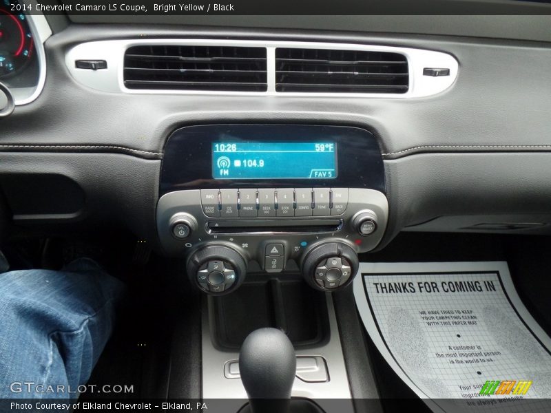Bright Yellow / Black 2014 Chevrolet Camaro LS Coupe