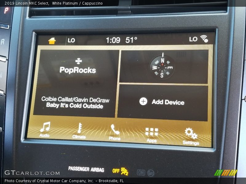 White Platinum / Cappuccino 2019 Lincoln MKC Select