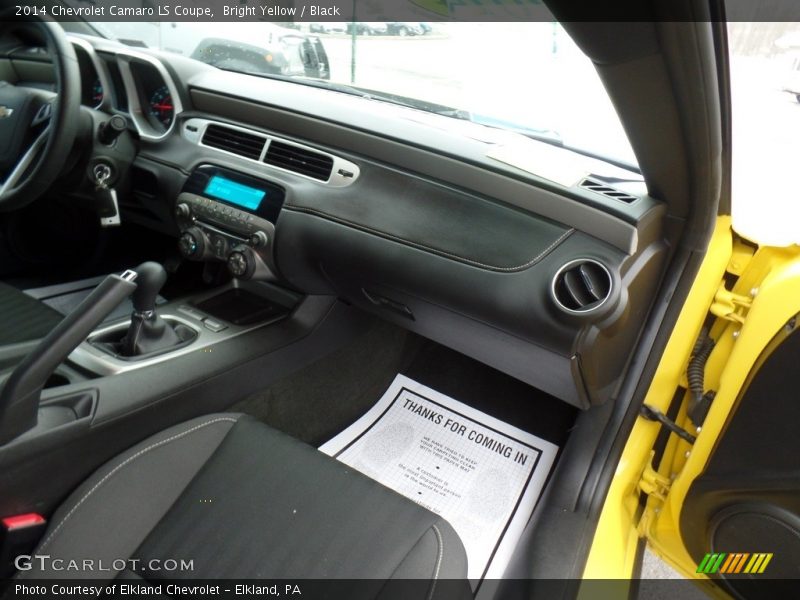 Bright Yellow / Black 2014 Chevrolet Camaro LS Coupe
