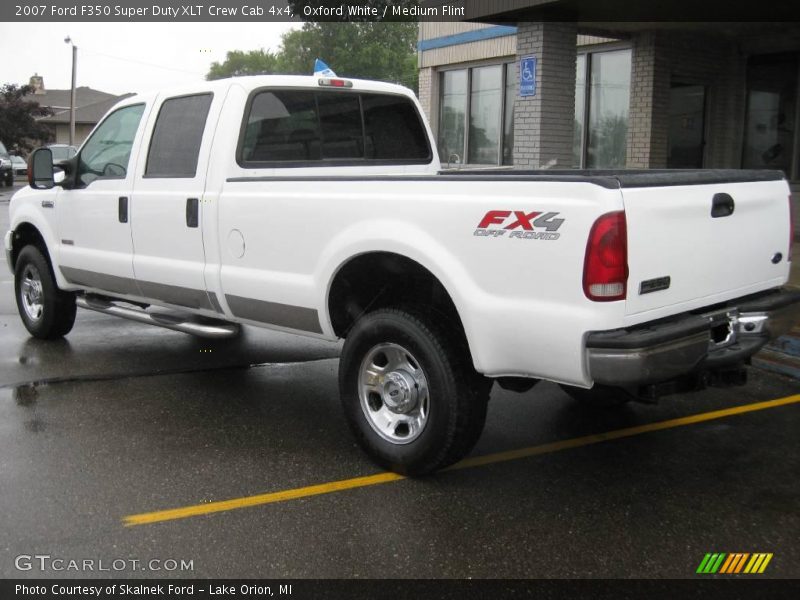 Oxford White / Medium Flint 2007 Ford F350 Super Duty XLT Crew Cab 4x4