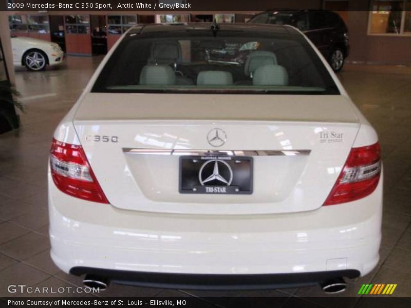 Arctic White / Grey/Black 2009 Mercedes-Benz C 350 Sport