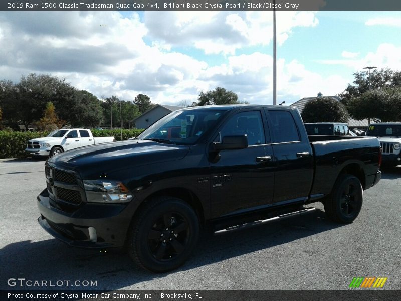 Brilliant Black Crystal Pearl / Black/Diesel Gray 2019 Ram 1500 Classic Tradesman Quad Cab 4x4