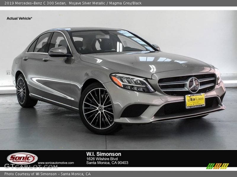 Mojave Silver Metallic / Magma Grey/Black 2019 Mercedes-Benz C 300 Sedan