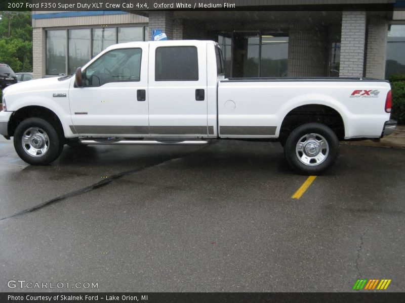 Oxford White / Medium Flint 2007 Ford F350 Super Duty XLT Crew Cab 4x4