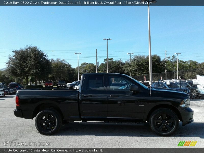 Brilliant Black Crystal Pearl / Black/Diesel Gray 2019 Ram 1500 Classic Tradesman Quad Cab 4x4