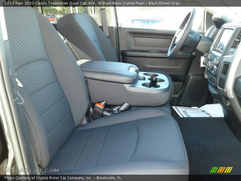 Brilliant Black Crystal Pearl / Black/Diesel Gray 2019 Ram 1500 Classic Tradesman Quad Cab 4x4