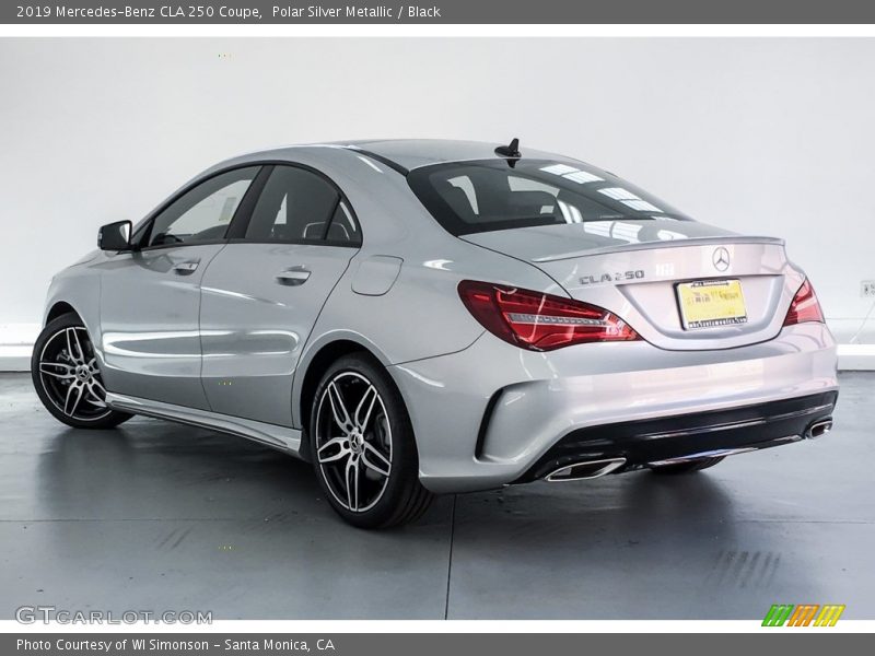 Polar Silver Metallic / Black 2019 Mercedes-Benz CLA 250 Coupe