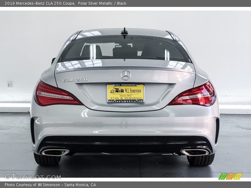 Polar Silver Metallic / Black 2019 Mercedes-Benz CLA 250 Coupe