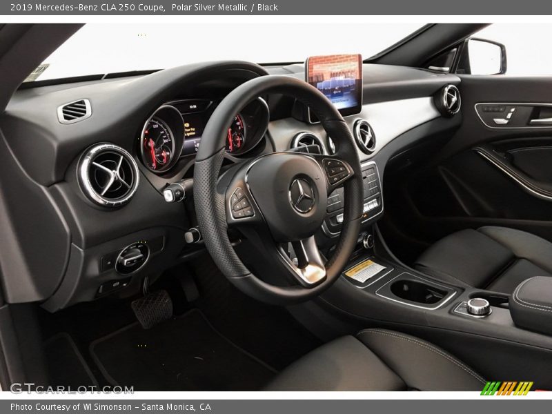 Polar Silver Metallic / Black 2019 Mercedes-Benz CLA 250 Coupe
