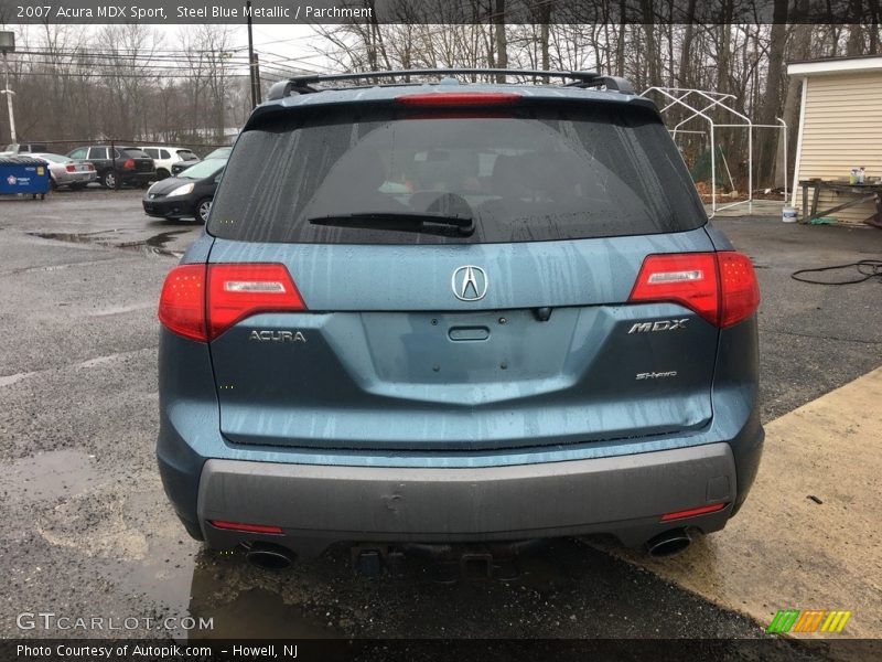 Steel Blue Metallic / Parchment 2007 Acura MDX Sport