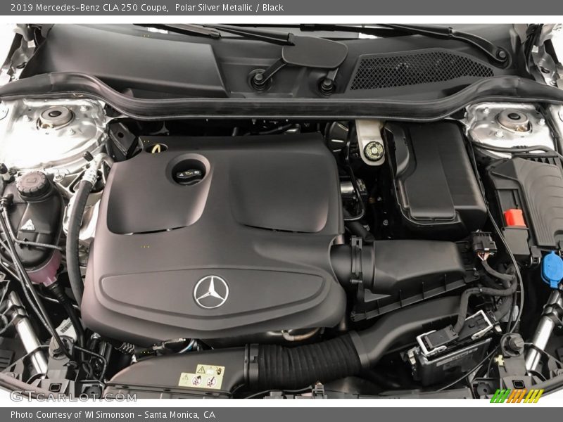 Polar Silver Metallic / Black 2019 Mercedes-Benz CLA 250 Coupe