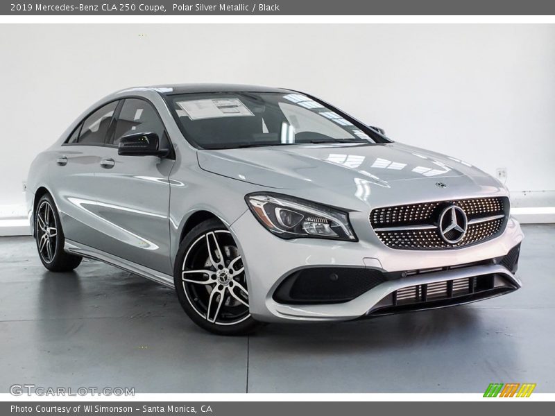 Polar Silver Metallic / Black 2019 Mercedes-Benz CLA 250 Coupe
