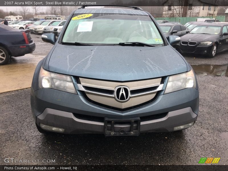 Steel Blue Metallic / Parchment 2007 Acura MDX Sport