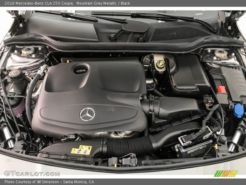 Mountain Grey Metallic / Black 2019 Mercedes-Benz CLA 250 Coupe