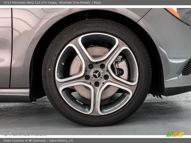Mountain Grey Metallic / Black 2019 Mercedes-Benz CLA 250 Coupe