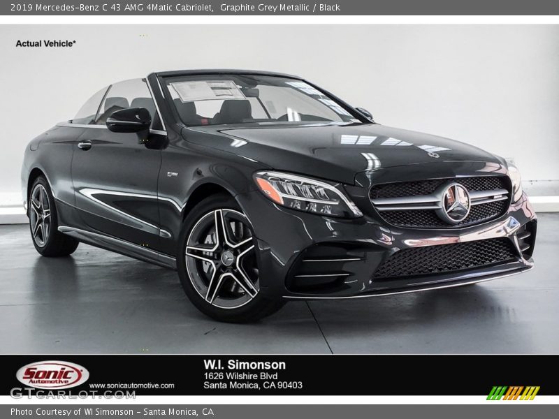 Graphite Grey Metallic / Black 2019 Mercedes-Benz C 43 AMG 4Matic Cabriolet