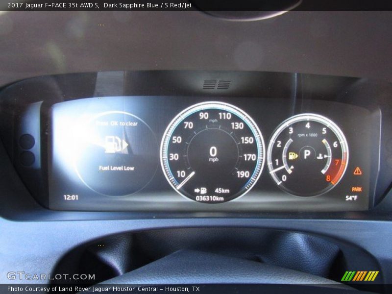  2017 F-PACE 35t AWD S 35t AWD S Gauges