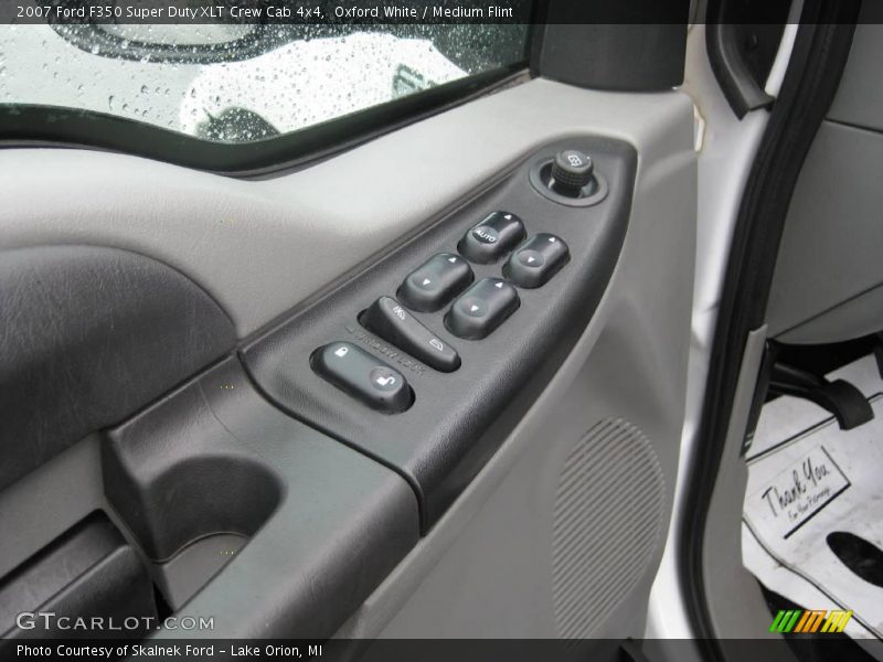 Oxford White / Medium Flint 2007 Ford F350 Super Duty XLT Crew Cab 4x4