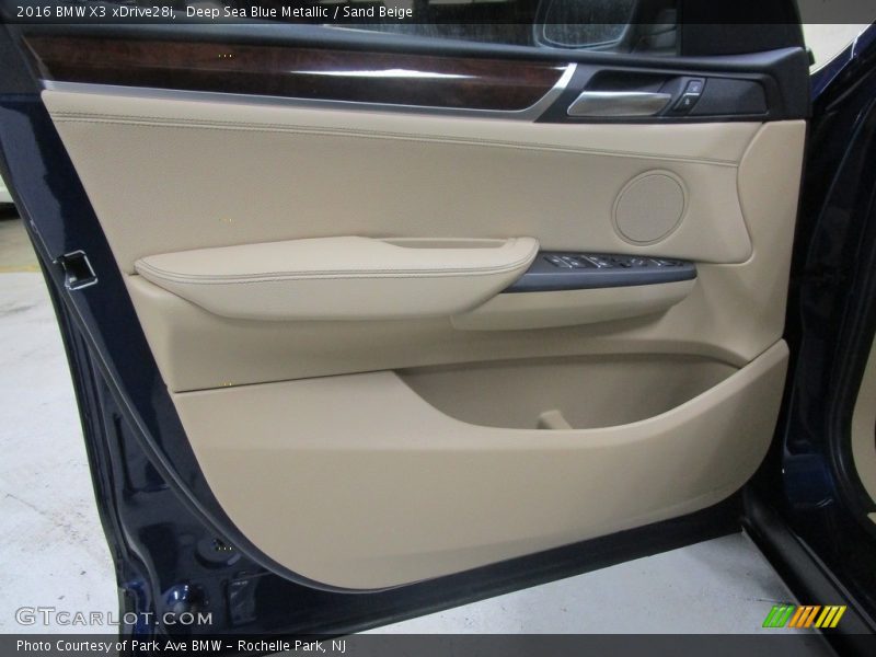 Deep Sea Blue Metallic / Sand Beige 2016 BMW X3 xDrive28i