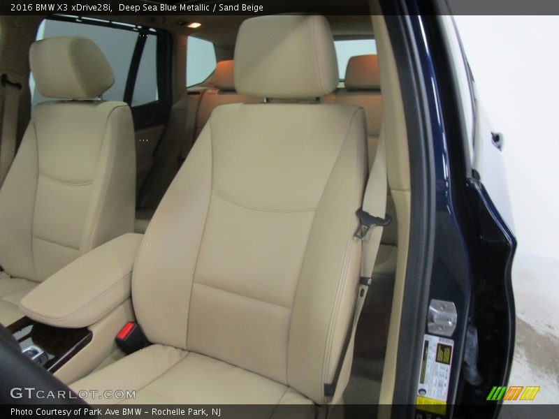 Deep Sea Blue Metallic / Sand Beige 2016 BMW X3 xDrive28i