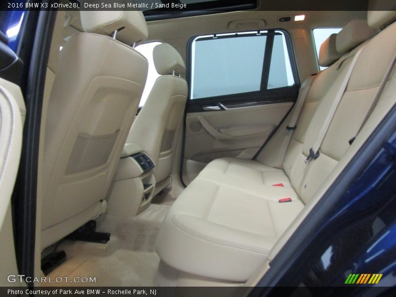 Deep Sea Blue Metallic / Sand Beige 2016 BMW X3 xDrive28i