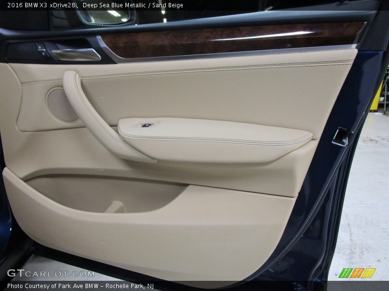 Deep Sea Blue Metallic / Sand Beige 2016 BMW X3 xDrive28i