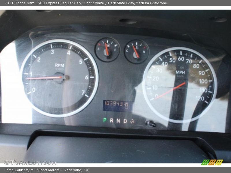 Bright White / Dark Slate Gray/Medium Graystone 2011 Dodge Ram 1500 Express Regular Cab