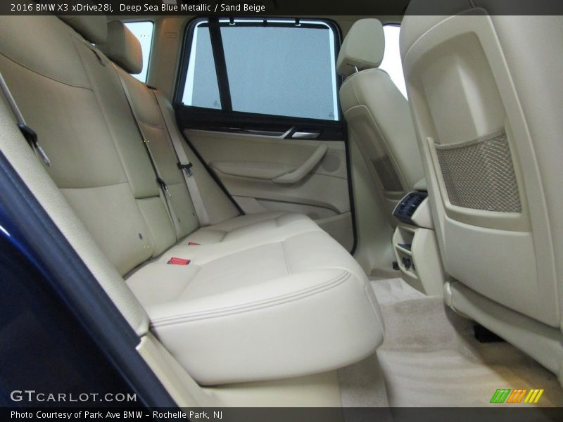 Deep Sea Blue Metallic / Sand Beige 2016 BMW X3 xDrive28i