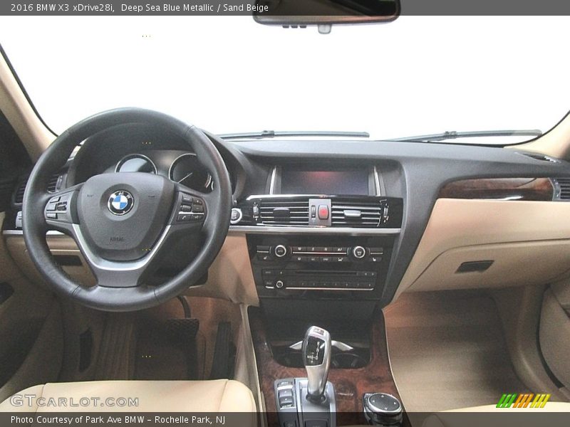 Deep Sea Blue Metallic / Sand Beige 2016 BMW X3 xDrive28i