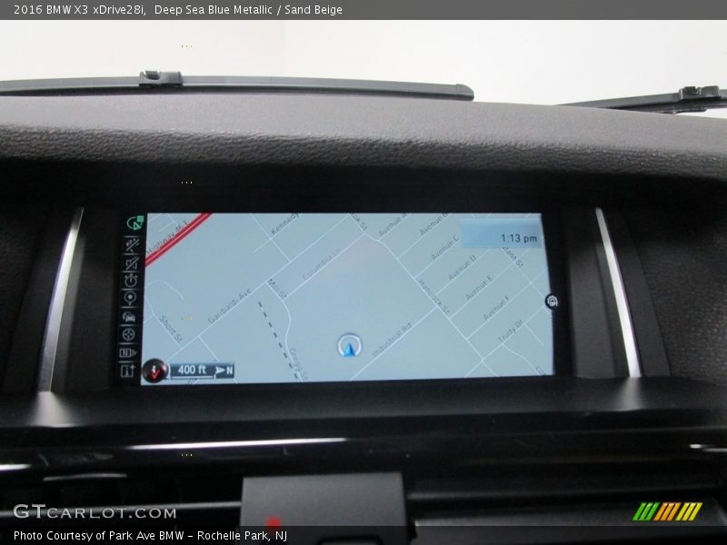 Deep Sea Blue Metallic / Sand Beige 2016 BMW X3 xDrive28i