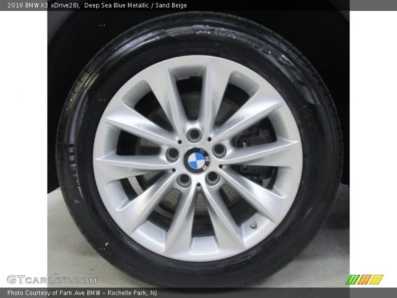 Deep Sea Blue Metallic / Sand Beige 2016 BMW X3 xDrive28i