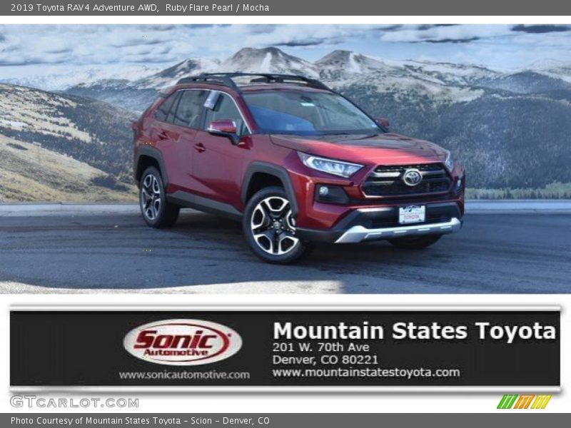 Ruby Flare Pearl / Mocha 2019 Toyota RAV4 Adventure AWD