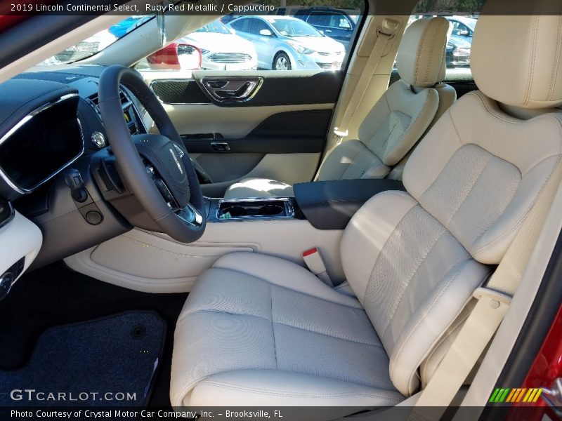 Front Seat of 2019 Continental Select