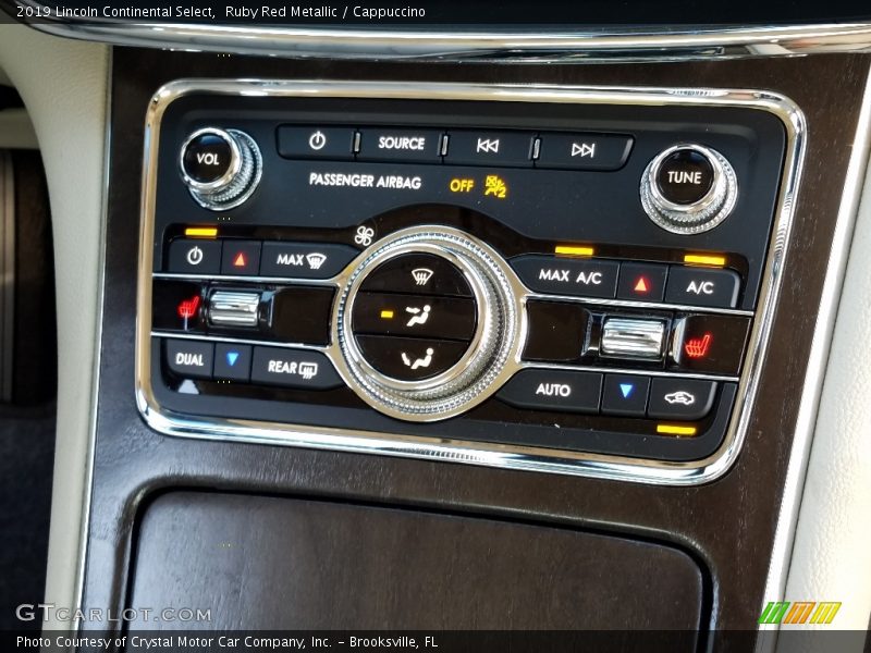 Controls of 2019 Continental Select