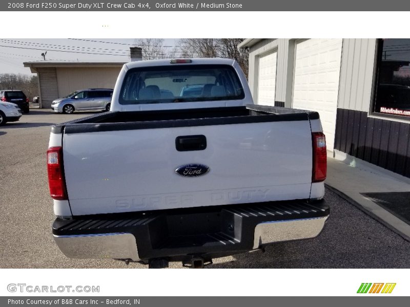 Oxford White / Medium Stone 2008 Ford F250 Super Duty XLT Crew Cab 4x4