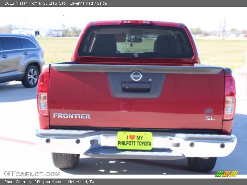 Cayenne Red / Beige 2013 Nissan Frontier SL Crew Cab