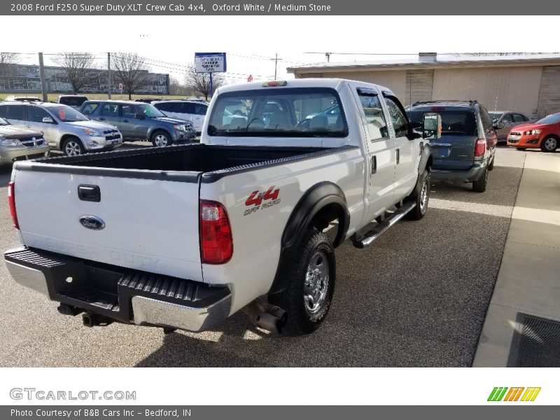 Oxford White / Medium Stone 2008 Ford F250 Super Duty XLT Crew Cab 4x4