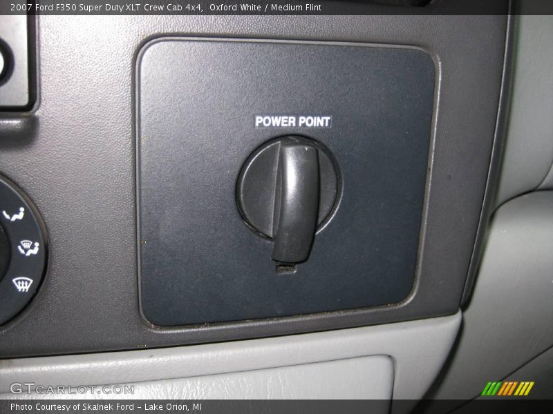 Oxford White / Medium Flint 2007 Ford F350 Super Duty XLT Crew Cab 4x4