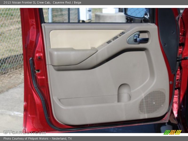 Cayenne Red / Beige 2013 Nissan Frontier SL Crew Cab