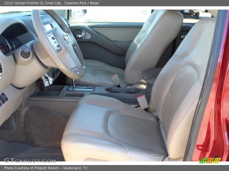 Cayenne Red / Beige 2013 Nissan Frontier SL Crew Cab
