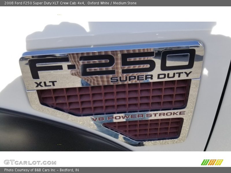 Oxford White / Medium Stone 2008 Ford F250 Super Duty XLT Crew Cab 4x4